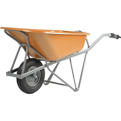 Protaurus, Brouette Profi-Max Plus, en acier, 90 l, benne en