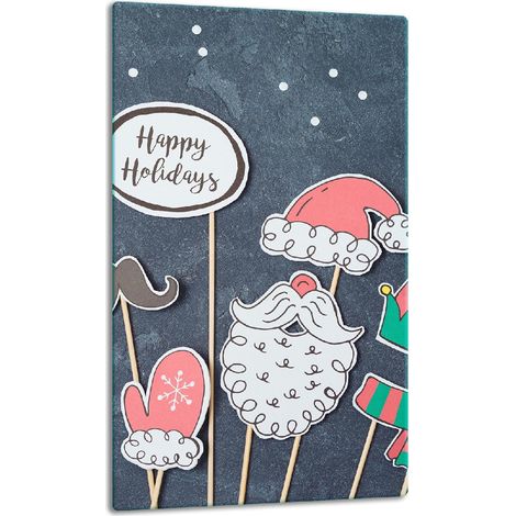 GLASPLATTE TISCHPLATTE 30x52 WEIHNACHTEN (1/5)