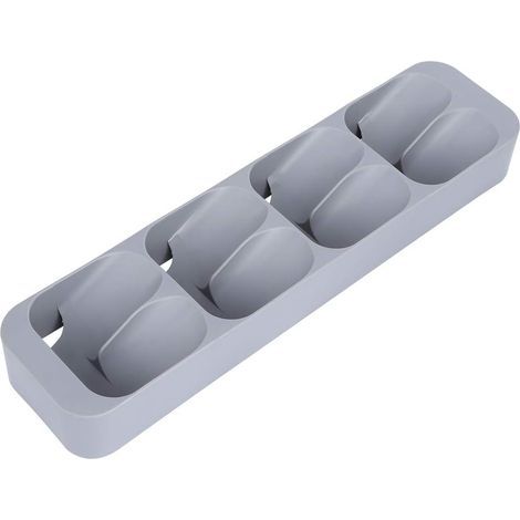 Étagères à épices, Plateau à épices Professionnel Rangement Spice Tiroir Extensible Boîte Vertical 8 Compartiments Fournitures De Cuisine Organisateur D'épices pour Placard Plan Travail Salle gris (1/5)