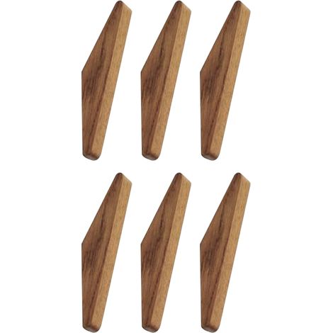 Patère murale en bois, cintre en bois naturel, cadre de patère murale en bois minimaliste (1/5)