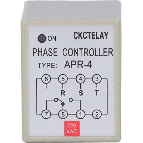 CKCTELAY Phasenschutzrelais, wasserdichtes Motorschutzgerät APR‑4 für Pumpenlüfter 220 V