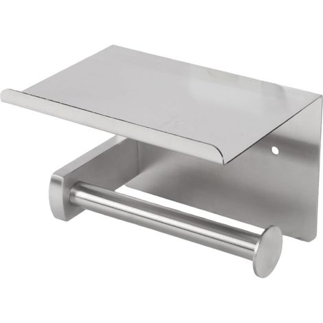Porte-papier toilette, inox 304, avec étagère, pour toilettes