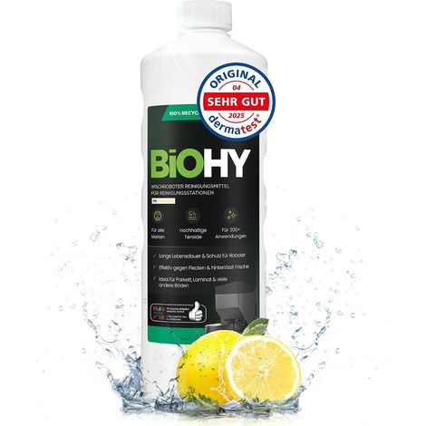 BiOHY Produit de nettoyage pour robot aspirateur (Bouteille de 1l) (1/5)