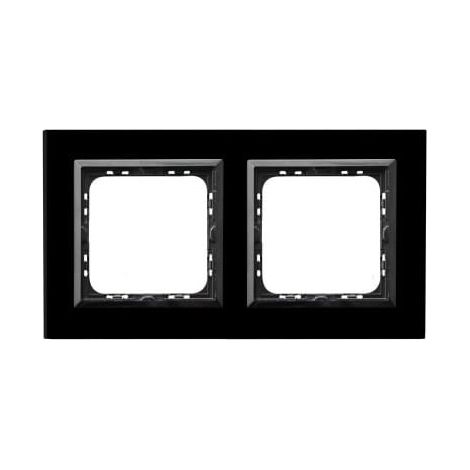 SONATA GLAS SCHWARZ DICKE 4MM RAHMEN 2-KREUZ SCHWARZ