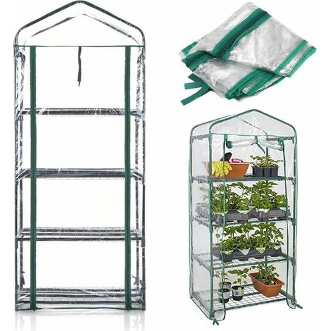 Serre De Jardin - 4 Niveaux - 160x69x49 Cm - Protection Anti-Insectes - 1 Unidad (1/5)
