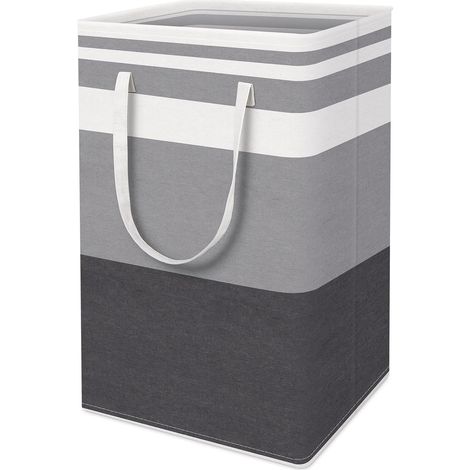1 grand panier à linge, 75 L chacun, panier à linge étanche et autoportant, grand panier à linge pliable (1/5)