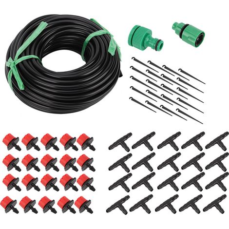 Système D'Irrigation Goutte À Goutte - Kit Arrosage Automatique Jardin 20M - Buse Micro Pulvérisation Insert 4/7 - Économie D'Eau Pour Plantes Et Fleurs (1/5)