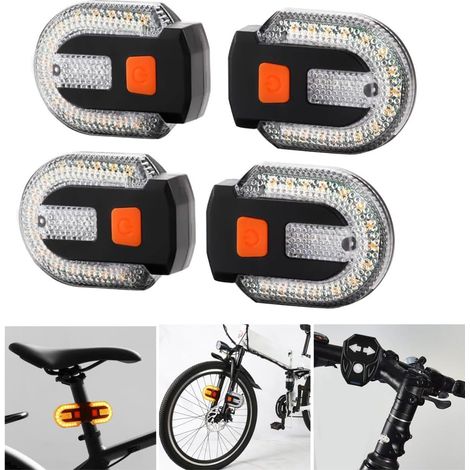 Clignotant de vélo rechargeable, chargement USB, pour signaler et assurer la sécurité lors des changements de direction.-AquaForge (1/5)