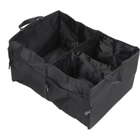 Grand sac de rangement pliable à compartiments multiples, capacité élevée, idéal pour la maison. (1/5)