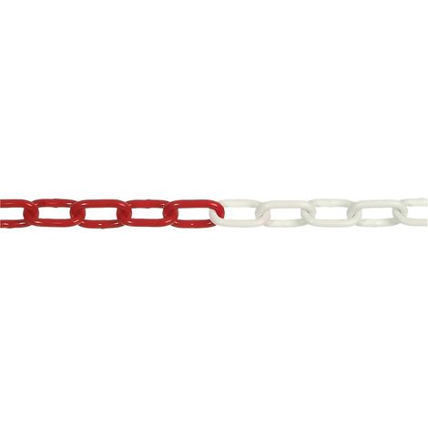 CATENA SEGNALETICA ACCIAIO BICOLORE bobina mt 30 bianco/rosso  - UNIKO