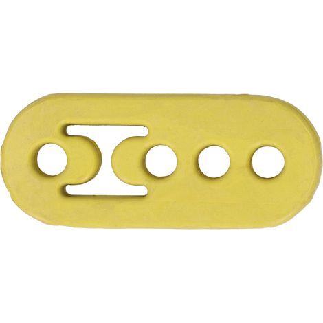 Support silent bloc pot d'échappement 12mm, 4 trous, tampon polyuréthane réglable, amortisseur universel jaune (1/5)