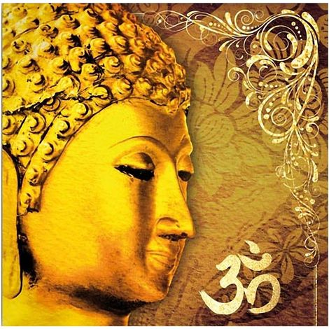 Cadre carré en toile Bouddha