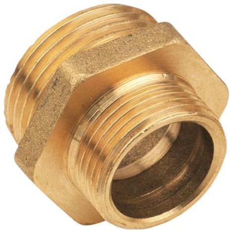Racor latón reduccion contrarosca MM - 3/4 - 1/2 pulgada / 25 unidades