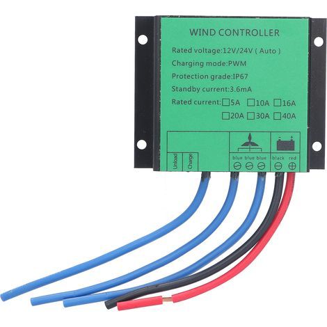 Contrôleur d'éolienne PWM Charge régulateur de générateur de puissance basse tension 100W-400W 12V 24V40A (1/5)