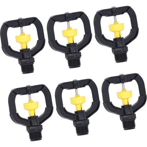Lot de 12 buses arrosage rotatives plastique G1/2, pour jardin et pelouse, irrigation 360° (1/5)