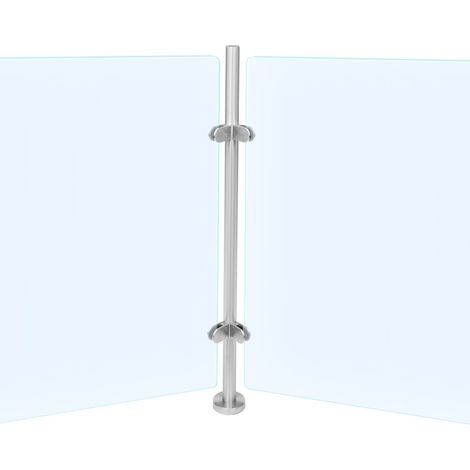 110cm Corner Post Stainless Steel Pole Railing Post 316 Stainless Steel Railing Fence Pole (1/5)