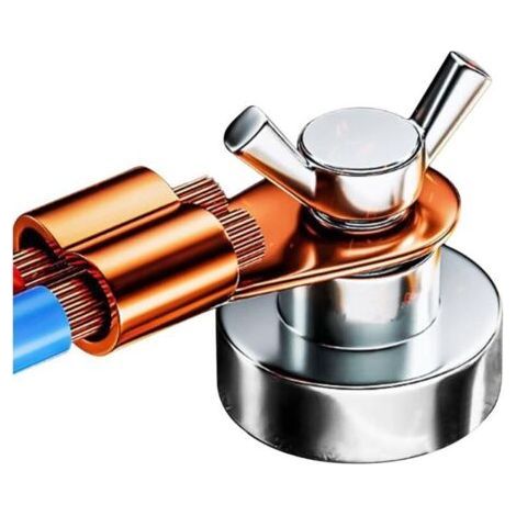 Welding Magnet, Strong Grounding Magnet Tool, Adjustable Single Head Weld Accessories for Cutting and Factories, 500a Current Rating, Large (1/5)