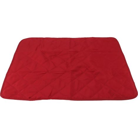 Coussins de siège en mousse absorbante et antidérapante, rouge bordeaux, 56 x 73 cm, pour la maison et la cantine. (1/5)