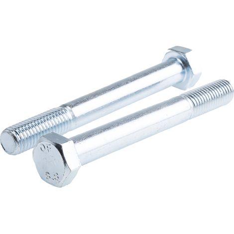 Vis à tête hexagonale, Acier Galvanisé brillant, M14 x 120mm ( Prix pour Sachet de 25 ) (1/2)
