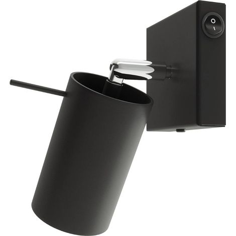 Applique spot orientable avec interrupteur noir RING GU10 (1/5)