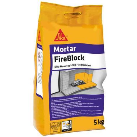 SikaMonoTop-100 Fire Resistant Gris Saco 25 Kg SIKA