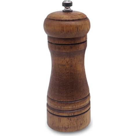 Moulin à sel et poivre rétro rechargeable en bois massif, moulin professionnel à grains fins ou grossiers, 12,7 cm (5 pouces). (1/5)