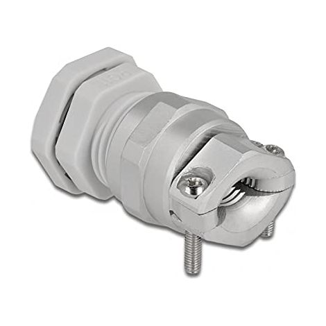 DELOCK PRESSE-ÉTOUPE PG11 AVEC DÉCHARGE DE TRACTION ET PROTECTION ANTI-COURBURE - GRIS 60354