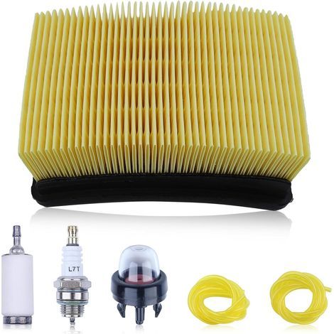 Filtre à air BP42 pour Ryobi RY08420 RY08420A Tondeuse à gazon, Filtre à air avce Poires d'amorçage, Bougies d'allumage, Filtres à Huile, Remplacement 900777005 (1/5)