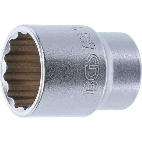 Douille pour Clé 20 mm (3/4) - Douze Pans, 32 mm - Robuste et Précise, Acier - D-Work