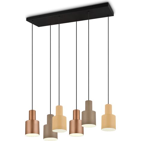 Trio Agudo Suspension Luminaire Noir Mate 85 cm (1/5)