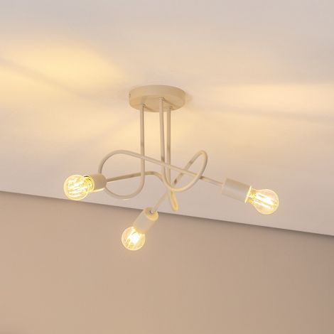 [GEBRAUCHT] B-Ware Helam Deckenleuchte Oxford Deckenlampe Hängeleuchte ø44cm Metall 3 Flg. E27 Sand