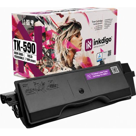 Inkdigo Toner TK590K kompatibel mit Kyocera ecosys M6026cdn FS-C2026MFP TÜV-zertifiziert (1/5)