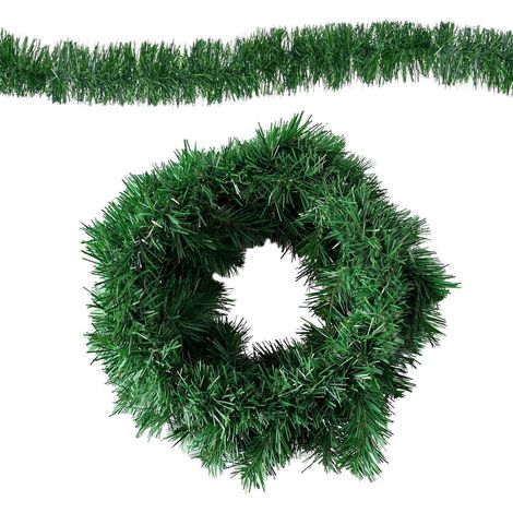 Weihnachtsgirlande 10m künstliche Tannengirlande für Innen und Außen, extra dicht