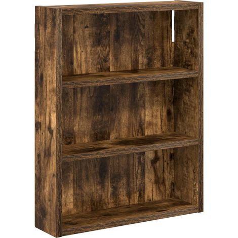 Badezimmer-Wandschrank Geräucherte Eiche 40 x 10 x 50 cm vidaXL
