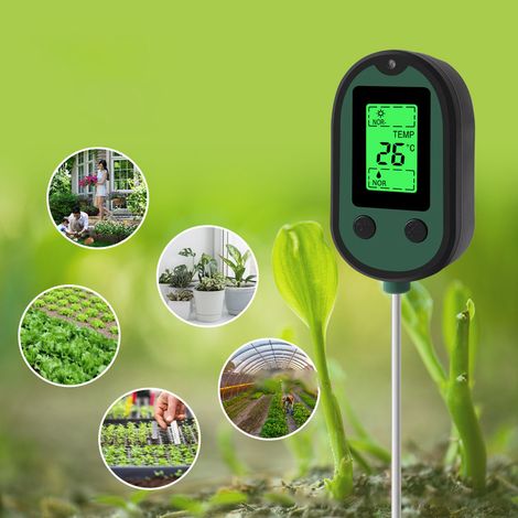 5 in 1 Soil Meter Temperature Sunlight Environment Humidity Water PH Soil Moisture Testing Tool