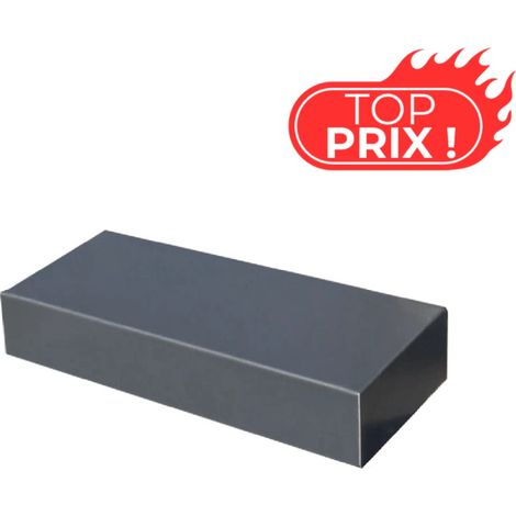 Fond alu ECO50 de couvertine pour acrotère toit-terrasse 8/10e - Gris Anthracite - RAL 7016 - ALUHOME