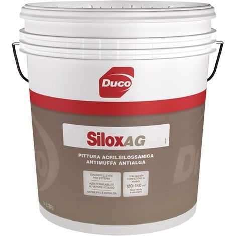 IDROPITTURA AL QUARZO SILOSSANICO SILOX AG BIANCO - 14 lt (1/2)