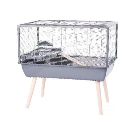 Cage rongeur surélevée - ZOLUX - Néolife - Pour hamster - 78 x 48 x 75 cm - Gris