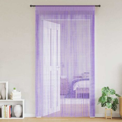 Cortinas de tiras 2 uds morado 140x250 cm vidaXL