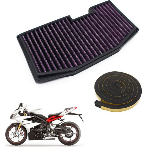 Compatible with the Triumph Frog Prince Daytona 675 intake air filter (ages 13-18)