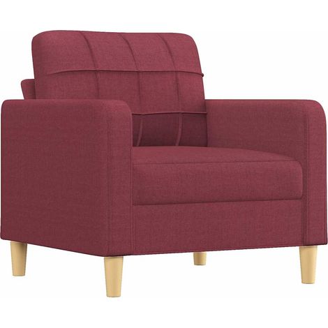 Fauteuil relax Fauteuil Rouge bordeaux 60 cm Tissu (1/5)