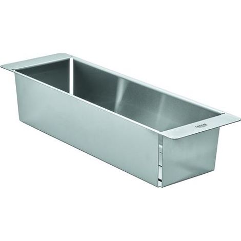 Grohe - Vaschetta raccogligocce per lavelli, acciaio inox spazzolato 40853SD0