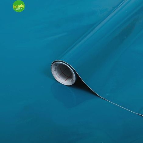 PLASTICA ADESIVA D C FIX 45X200 CM UNI PETROL LUCIDO (1/5)