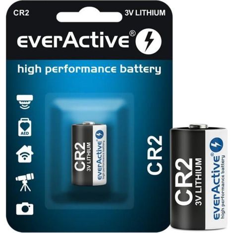 Pile CR2 - 3 V - 850 mAh - Lithium - Pour Appareils Photo Lampe Torche Capteurs Alarme Télémètres - 1 Unité (1/4)