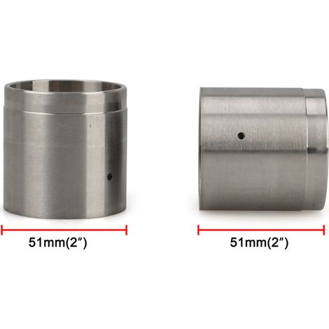 Ortviai Capuchons de Graissage pour Roulements de Remorque – 4 Pièces en Acier Inoxydable, Diamètre 50 mm, Convient aux Jantes 4 et 5 Boulons (1/5)