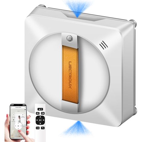 Liectroux – Robot laveur de vitres – YW710 – Moteur sans balais – Pulvérisation d'eau à 2 voies – Contrôle via application mobile