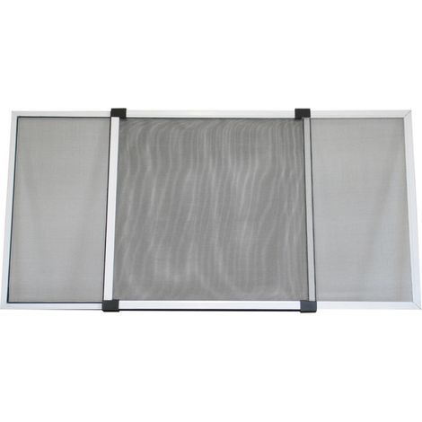 Zanzariera estensibile in alluminio 100/180 x 70 cm Zanzariera per finestre Zanzariera Protezione dagli insetti (1/5)