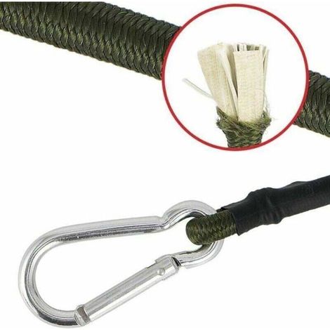 Zubehörset für 60 cm Sonnensegel - schwarze elastische Spanner - Sonnenschutz - Befestigungsmaterial - Montagewerkzeug usw. (1/3)