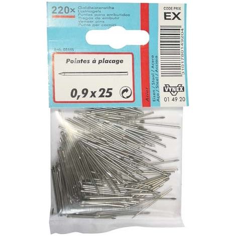 Punta de recubrimiento de acero 0.9x35 X220p en blíster - Vynex