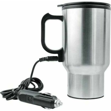 Bouilloire de voiture 450 ml, bouilloire électrique, bouilloire portable, tasses en acier inoxydable, thermos (1/4)